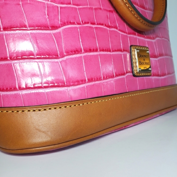 ❗SOLD❗ Dooney & Bourke | Snake Leather Zip Dome Satchel Purse - Picture 10 of 16